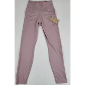 NWT Nike Womens Small Yoga High-Waist 7/8 Cut Out Leggings Purple Plum Fog‎ Gym